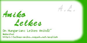 aniko lelkes business card